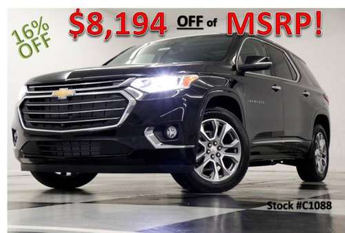 WAY OFF MSRP! Black 2021 Chevrolet TRAVERSE PREMIER AWD SUV *SUNROOF... for sale in Clinton, FL