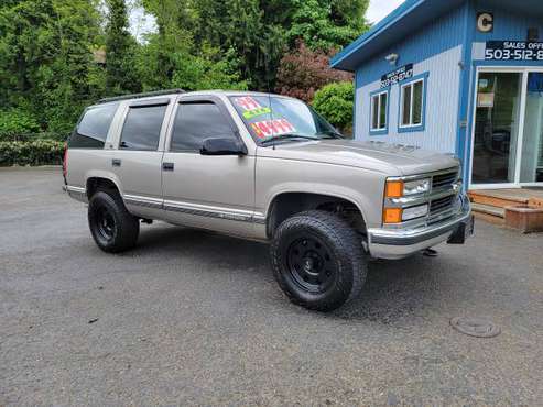 1999 CHEV TAHOE LT 4X4 RUNS GREAT - - by dealer for sale in Fairview, OR