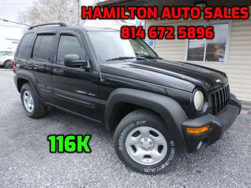2003 Jeep Liberty Sport 116k - - by dealer - vehicle for sale in coalport, PA