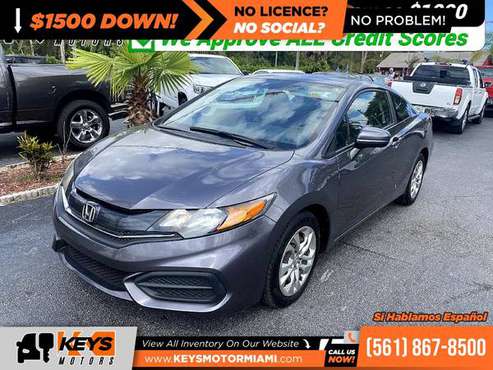 191/mo - 2014 Honda Civic LX Coupe CVT - - by dealer for sale in West Palm Beach, FL