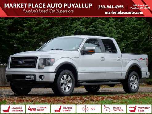 2013 FORD F150 SUPERCREW CAB 4x4 4WD F-150 Truck FX4 CREW CAB - cars... for sale in PUYALLUP, WA
