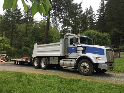 1990 T-800 Kenworth Dump Truck and Trailer for sale in Salyer, CA