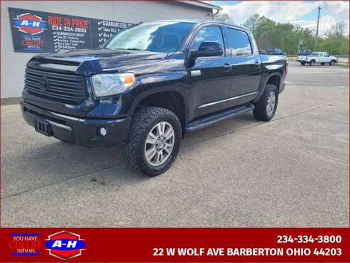 2014 TOYOTA TUNDRA CREWMAX PLATINUM - - by dealer for sale in Barberton, PA