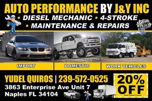 MAINTENANCE AND REPAIRS ALL MAKES AND MODELS! - - by for sale in Naples, FL