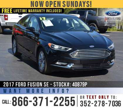 *** 2017 Ford Fusion SE *** Backup Camera - Ecoboost - Bluetooth -... for sale in Alachua, FL