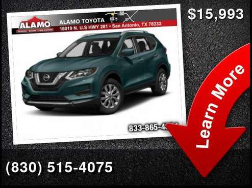 2017 Nissan Rogue SV - cars & trucks - by dealer - vehicle... for sale in San Antonio, TX