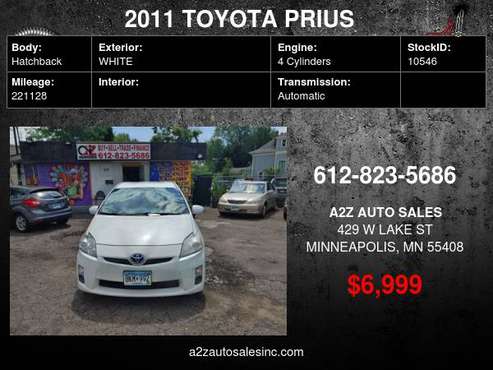 2011 TOYOTA PRIUS GUARANTEED FINANCING - cars & trucks - by dealer -... for sale in Minneapolis, MN