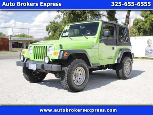 2004 Jeep Wrangler X for sale in SAN ANGELO, TX
