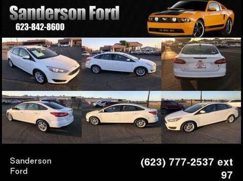 2017 Ford Focus SE Sedan White - cars & trucks - by dealer - vehicle... for sale in Glendale, AZ