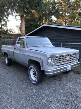 Price Dropped 1975 3/4 ton Chevy Scottsdale - - by for sale in Edmonds, WA