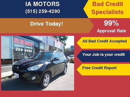 2013 HYUNDAI TUCSON GLS *EVERYONE IS FINANCED!* for sale in Des Moines, IA
