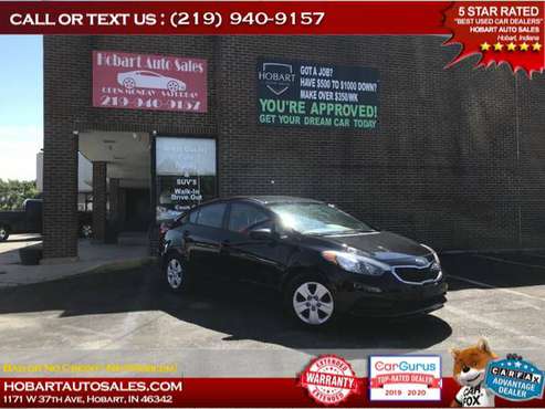 2015 KIA FORTE LX $500-$1000 MINIMUM DOWN PAYMENT!! CALL OR TEXT... for sale in Hobart, IL