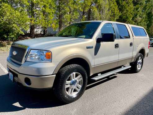 2006 Ford F150 LARIAT SUPER CREW 4X4 5 4L CANOPY Excellent for sale in Portland, OR