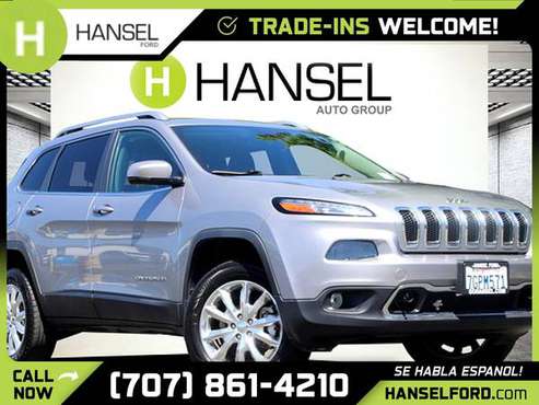 2014 Jeep Cherokee Limited FOR ONLY 372/mo! - - by for sale in Santa Rosa, CA