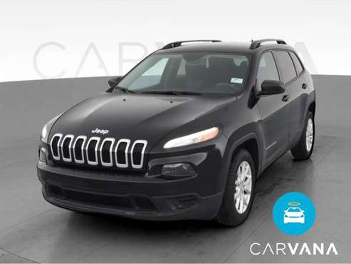 2017 Jeep Cherokee Sport SUV 4D suv Black - FINANCE ONLINE - cars &... for sale in NEWARK, NY