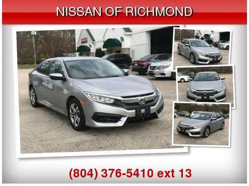 2017 Honda Civic LX ** GOOD CREDIT? BAD CREDIT? NO PROBLEM!** BLACK... for sale in Richmond , VA