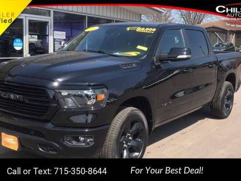 2019 Ram 1500 Big Horn/Lone Star pickup Black - - by for sale in Cadott, WI