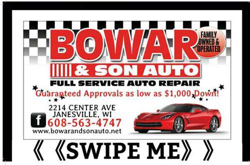 Car sales done right Bowar and son auto - cars & trucks - by dealer... for sale in Janesville, WI
