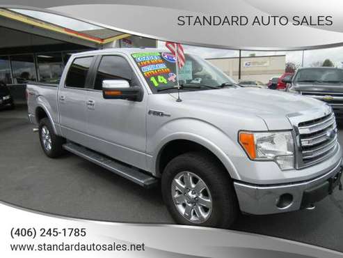 2014 Ford F-150 Lariat 4X4 SuperCrew Only 102K Miles! - cars & for sale in Billings, WY