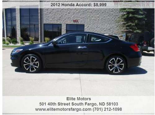 2012 Honda Accord Coupe, EXL V6, Leather, Sun, Sporty! - cars &... for sale in Fargo, ND