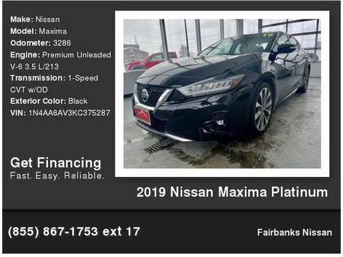 2019 Nissan Maxima Platinum - - by dealer - vehicle for sale in Fairbanks, AK