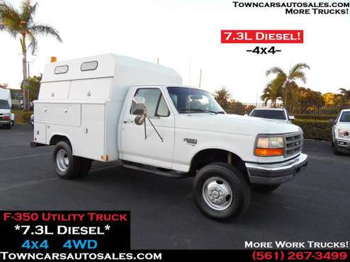 Ford F350 *7.3L DIESEL 4x4 4WD KUV Enclosed Work Utility SERVICE... for sale in West Palm Beach, VA