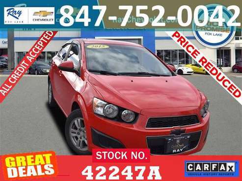 ✔️2015 Chevrolet Sonic LT FWD Bad Credit Ok EMPLOYEE PRICES - cars &... for sale in Fox_Lake, IL
