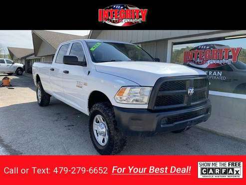 2018 RAM 2500 Tradesman Crew Cab LWB pickup White for sale in Bethel Heights, AR