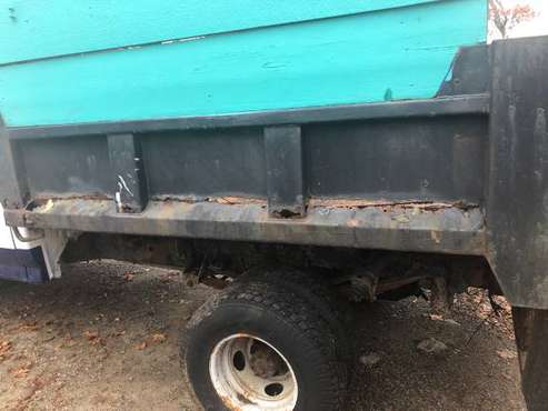1997 Ford F450 two whl drive Dump truck 9 foot fisher plow - cars &... for sale in Rockland, MA