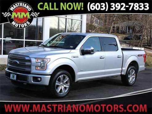 2015 Ford F-150 F150 F 150 PLATINUM 4WD SUPERCREW PANORAMIC SUNROOF for sale in Salem, NH