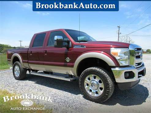 2012 FORD F250 SUPER DUTY LARIAT, Burgundy APPLY ONLINE for sale in Summerfield, NC