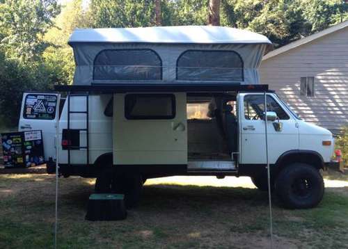 Camper Van 4x4 Pop Top - cars & trucks - by owner - vehicle... for sale in Port Orchard, WA