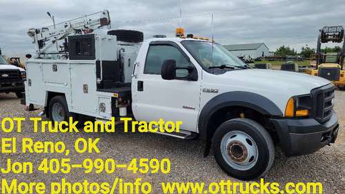 2007 Ford F-550 3200lb Crane 11ft Maintainer Mechanincs Service Bed for sale in Dallas, TX