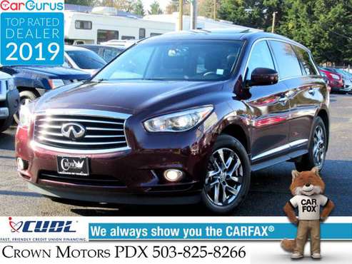 2013 Infiniti JX35 AWD Third Row Navi Moon Roof Great Condition -... for sale in Milwaukie, OR