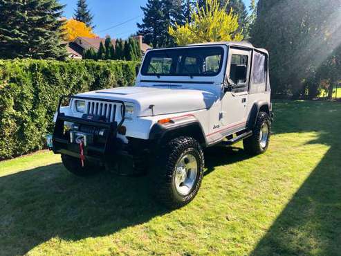 1993 Jeep wrangler 4X4 five-speed convertible top low miles for sale in Portland, OR