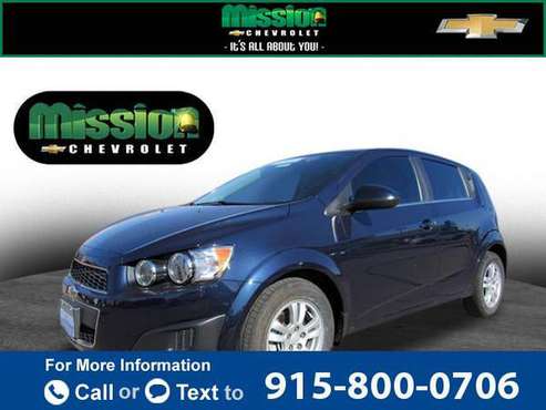 2015 Chevy Chevrolet Sonic LT hatchback Blue Velvet Metallic for sale in El Paso, TX