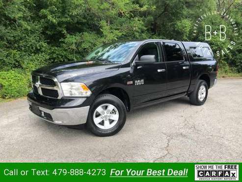 2017 RAM 1500 Lone Star Crew Cab 4WD pickup Black for sale in Fayetteville, AR