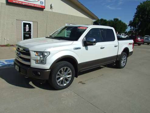 2016 Ford F-150 Lariat Crew 4x4 - 1 Owner - Leather Loaded - NEW TIRES for sale in Vinton, IA