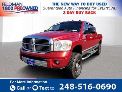 2009 *Dodge* *Ram* *3500* Laramie Mega Cab pickup Inferno Red Crystal for sale in Waterford Township, MI