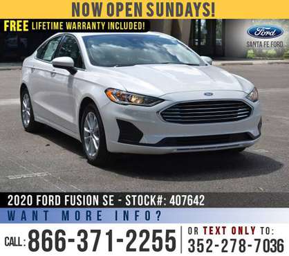 *** 2020 FORD FUSION SE *** SAVE Over $6,000 off MSRP! - cars &... for sale in Alachua, GA
