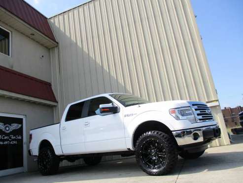 LIFTED 5.0L 2014 FORD F-150 LARIAT 4X4 *LOADED* NEW 33X12.50 MTs CLEAN for sale in KERNERSVILLE, SC