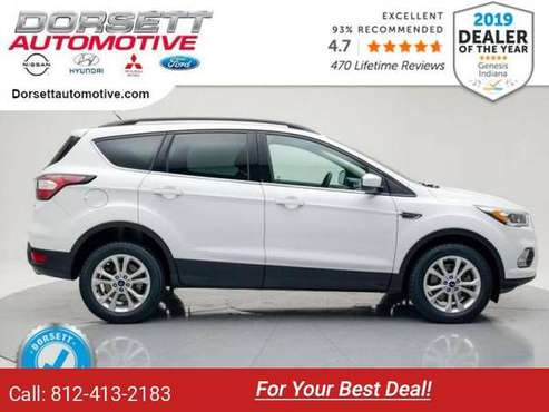 2017 Ford Escape hatchback WHITE - cars & trucks - by dealer -... for sale in Terre Haute, IN