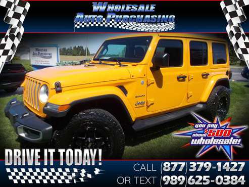 2018 Jeep Wrangler Unlimited Sahara 4x4 for sale in Frankenmuth, MI