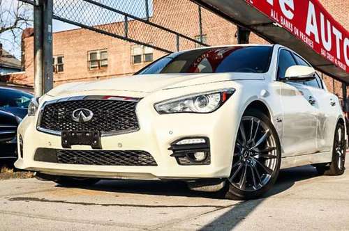 2017 INFINITI Q50 Red Sport 400 AWD Sedan - cars & trucks - by... for sale in Jamaica, NY