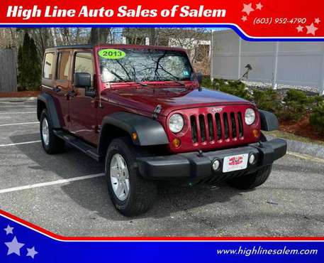 2013 Jeep Wrangler Unlimited Sport 4x4 4dr SUV EVERYONE IS APPROVED! for sale in Salem, ME