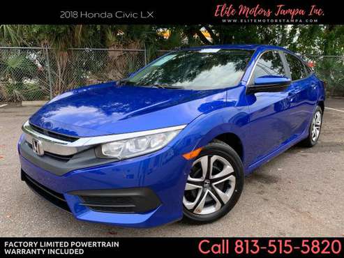 2018 Honda Civic LX *** 36k *** Factory Warranty for sale in TAMPA, FL