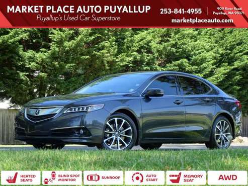 2015 Acura TLX AWD All Wheel Drive SH - V6 Advance Sedan - cars & for sale in PUYALLUP, WA