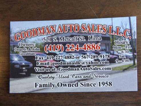 LOOKING FOR A GOOD DEPENDABLE VEHICLE"goodmanautosales.com" for sale in Lima, OH