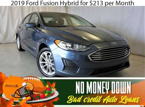 $213/mo 2019 Ford Fusion Hybrid Bad Credit & No Money Down OK - cars... for sale in St. Charles, IL