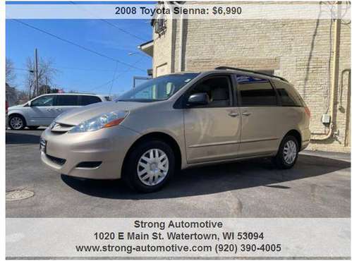 2008 Toyota Sienna LE 7 Passenger 4dr Mini Van - - by for sale in WATERTOWN, IL